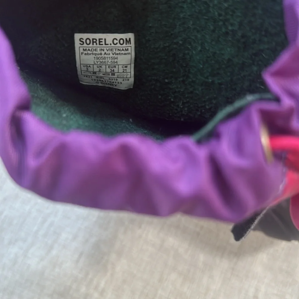 Sorel X Disney Frozen Flurry Weather Resistant Snow Boots‎ Winter Ski Youth 3